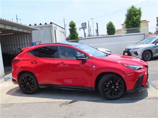 2025 LEXUS NX 350h F Sport, 1 owner, red/black leather interior, PSR trim, Mark Levinson AC1500W, TRD aero muffler. photo 4