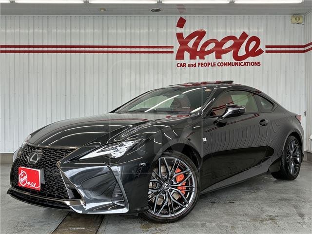 2024 LEXUS RC RC300 F Sport, 3-eye LED headlights, sunroof, orange calipers, 19-inch alloy wheels, factory navigation system.