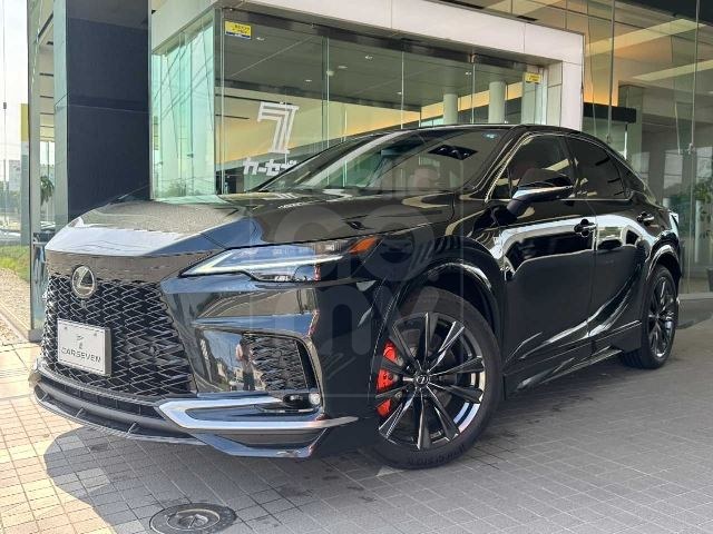 2024 LEXUS RX F Sport TRD full aero kit, TRD muffler, red leather interior, orange brakes.