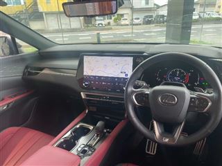 2024 LEXUS RX F Sport TRD full aero kit, TRD muffler, red leather interior, orange brakes. photo 2