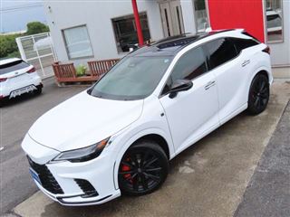 2025 LEXUS RX 500h F Sport P4WD Current Model, 1 Owner, Red Leather, PSR, Mark Levinson, A-Park, O-Calipers photo 3