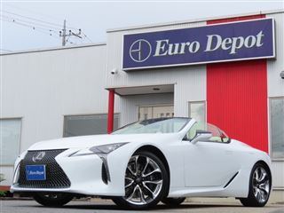2023 LEXUS LC 500 Convertible, White Leather, HUD, Electric Options, Marine Blue Soft Top, OP21 Alloy Wheels