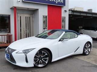 2023 LEXUS LC 500 Convertible, White Leather, HUD, Electric Options, Marine Blue Soft Top, OP21 Alloy Wheels photo 2