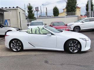 2023 LEXUS LC 500 Convertible, White Leather, HUD, Electric Options, Marine Blue Soft Top, OP21 Alloy Wheels photo 5