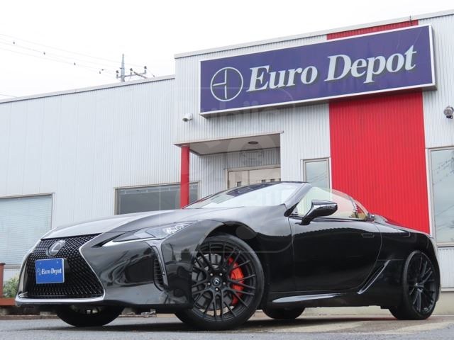 2022 LEXUS LC 500 Brown Leather Bench &amp; Heater S Black Soft Top TRD Forged 21 Alloy