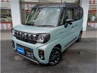 2026 SUZUKI SPACIA GEAR Hybrid XZ Turbo 4WD with all-around monitor, memory navigation system, and Suzuki Connect compatible.